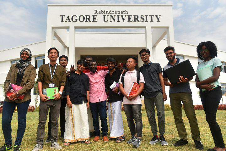 Group photo Rabindranath Tagore University (formerly known as AISECT University) in Bhopal