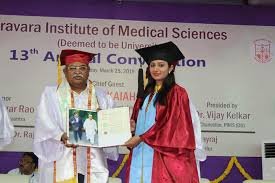 Convocation at Pravara Institute of Medical Sciences in Ahmednagar