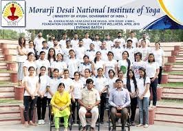 All students Group Photos  Morarji Desai National Institute of Yoga in New Delhi