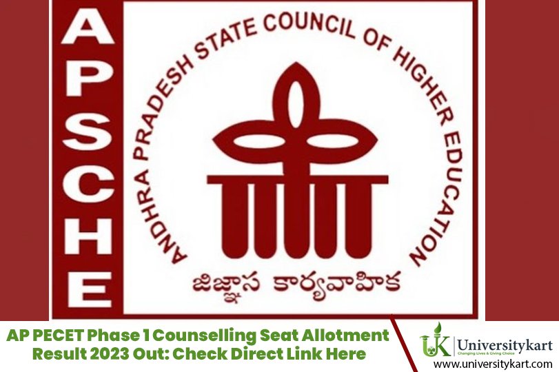 AP PECET Phase 1 Counselling Seat Allotment Result 2023 Out: Check Direct Link Here