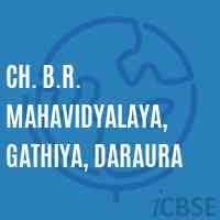 Ch. B.r. Mahavidyalaya logo