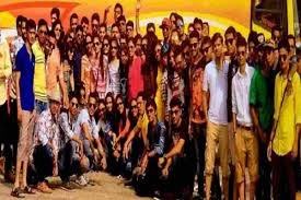 Students of Bhagwan Mahavir College of Management in Surat