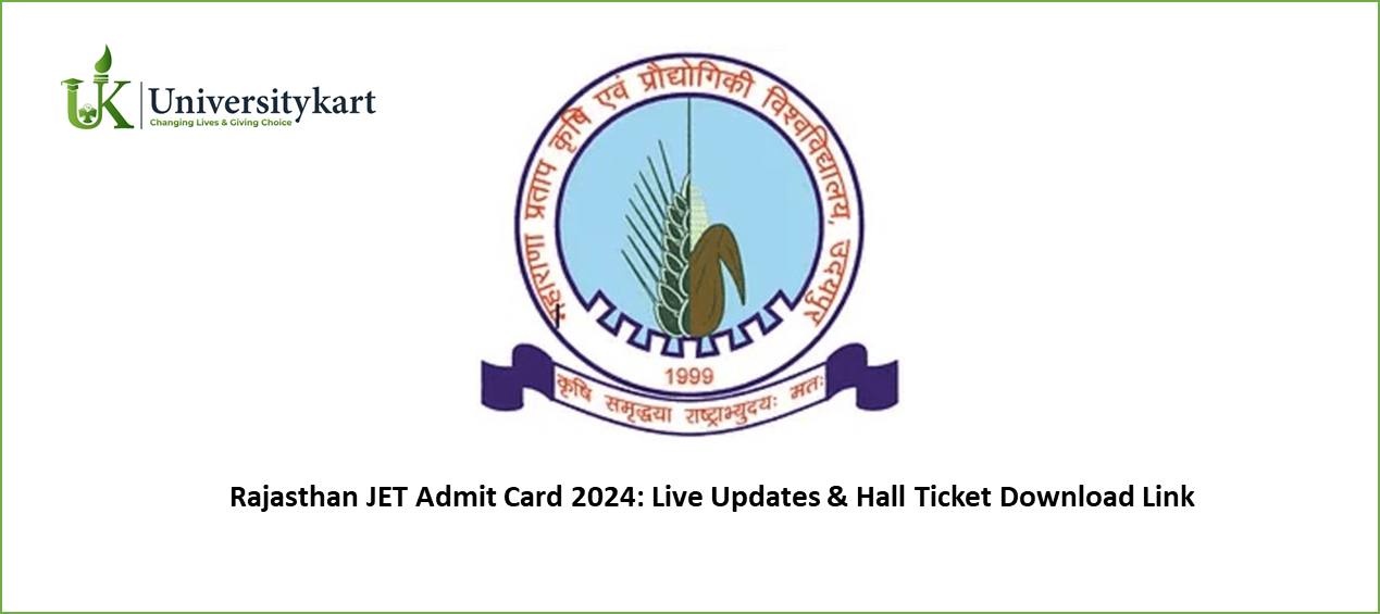 Rajasthan JET Admit Card 2024