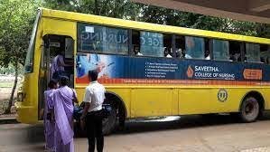 Teacher Bus Saveetha Amaravati University in Vizianagaram	