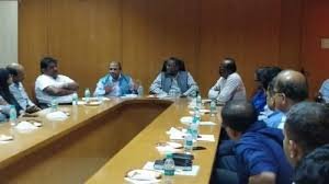 Staff Meeting at Bengaluru Dr. B. R. Ambedkar School of Economics University in 	Bangalore Urban