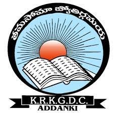 K.R.K Govt. Degree College Logo