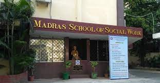 Banner of  Madras School of Social Work in Chennai	
