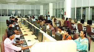 Computer Lab at Bharathidasan University in Dharmapuri	