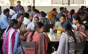 Cafeteria at Bharathidasan University in Dharmapuri	