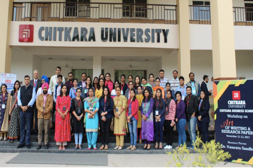 Group photo  Chitkara University in Solan