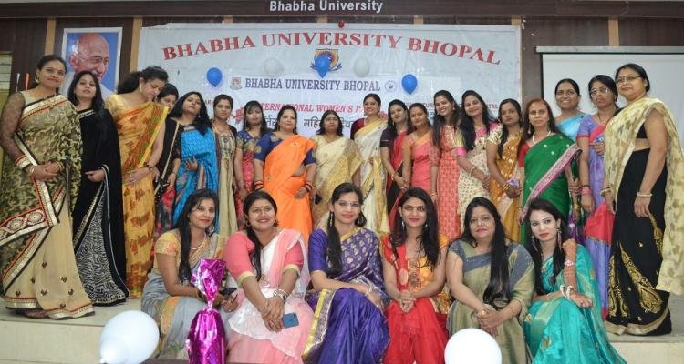 Women day celebrate Bhabha University in Bhopal