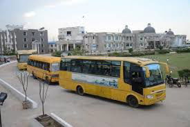 University bus J S University in Firozabad