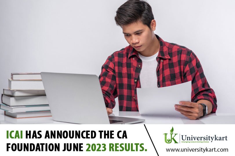  ICAI has announced the CA Foundation June 2023 results, showing an overall pass rate of 24.98%.