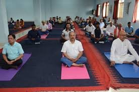 Yoga Activities Pandit Sundarlal Sharma (Open) University in Bilaspur