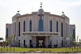 The Rajiv Gandhi National University of Law Banner
