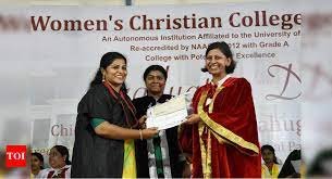Convocation at Women`s Christian College in Chennai	