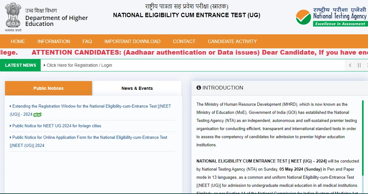 NEET UG 2024 Applications are Now Open Until March 9th