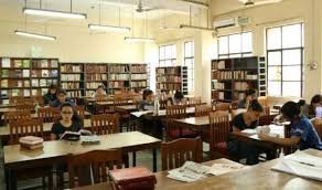 Library of Gargi College in New Delhi