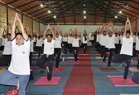 Yoga Activity  Swami Vivekananda Yoga Anusandhana Samsthana in Bagalkot