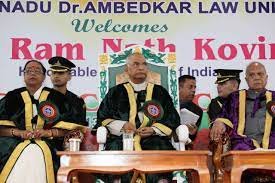 Convocation at Tamilnadu Dr. Ambedkar Law University in Dharmapuri	