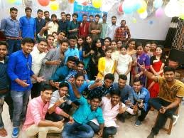 Students at Univesity of Gour Banga in Alipurduar