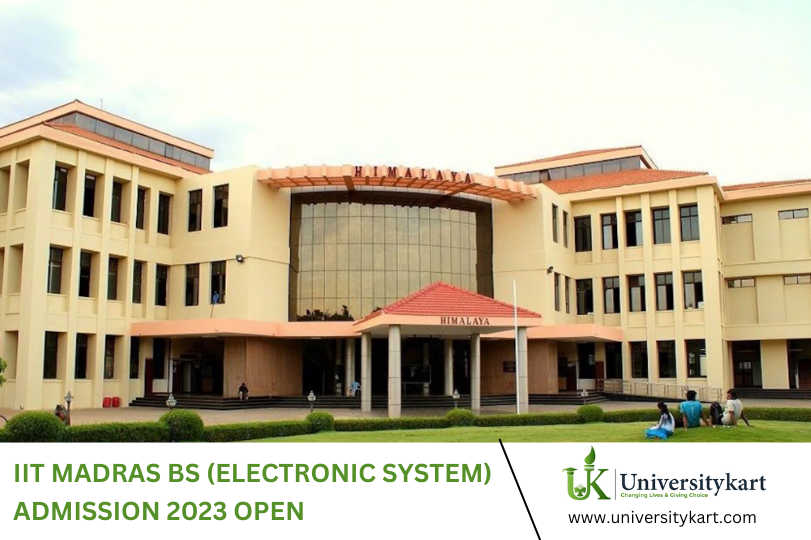 IIT-Madras has prolonged the application deadline for the 2023 admissions to the Electronic Systems