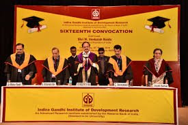 Convocation at Indira Gandhi Institute of Development Research in Mumbai City