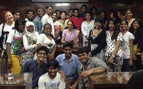Group photo School Of Journalism And Mass Communication, Apeejay Stya University (SJMCASU), Gurgaon in Kolkata
