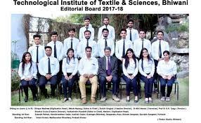 Group Photo The Tehnological Institute of Textile & Sciences in Bhiwani	