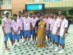 Students With Teachers Kalinga Institute of Social Sciences in Bhubaneswar
