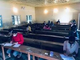 Exame Hall Social distencing Soban Singh Jeena University in Almora	