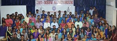 Students group photos Madras School of Social Work in Chennai	