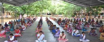 Yoga at Government Arts College in Dharmapuri	