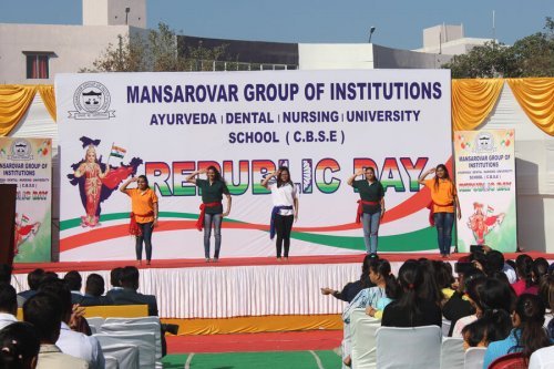 Republic Day Function Mansarovar Global University in Sehore