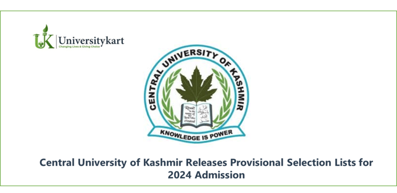 Central University of Kashmir Releases Provisional Selection