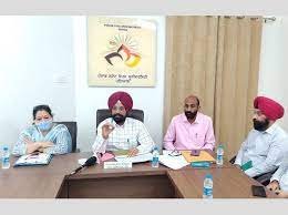 Staff Meeting at Jagat Guru Nanak Dev Punjab State Open University in Patiala