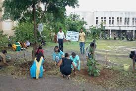 Tree Plantation at Krishnakumarsinhji Bhavnagar University in Ahmedabad