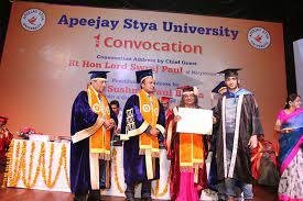 Apeejay Stya University, School of Management Sciences Convocation