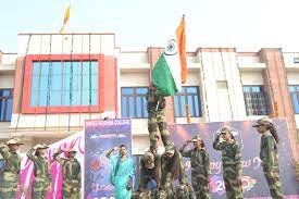 Republic Day CelebrateShri Krishna University in Chhatarpur	