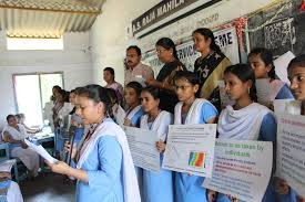 Students of SSVPVMC Mahila Vidyapith College For Women,Visakhapatnam in Visakhapatnam	