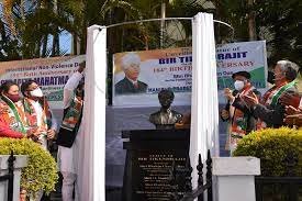 Opening statue of University  Tikendrajit University in Imphal East	