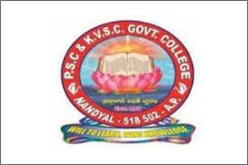 PSC and KVSC Government College, Nandyal Logo