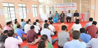Yoga Class at Karnataka State Open University in Mysore