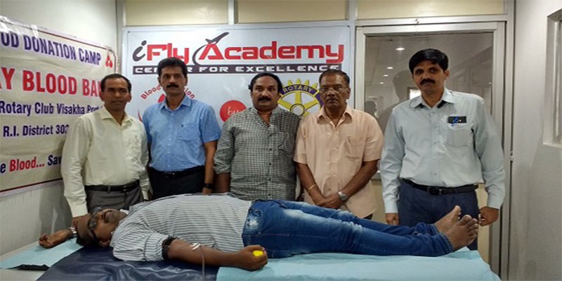 Blood Donation Camp for I Fly Academy (IFA, Visakhapatnam) in Visakhapatnam	