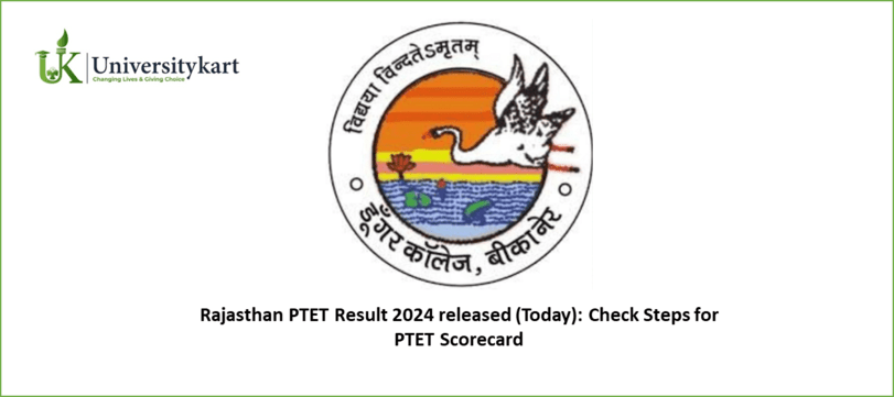 Rajasthan PTET Result 2024 released (Today)