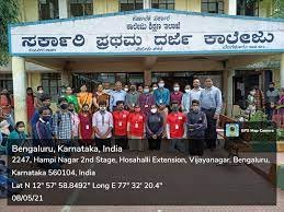 Group photo Government First Grade College Vijayanagar, Bangalore 