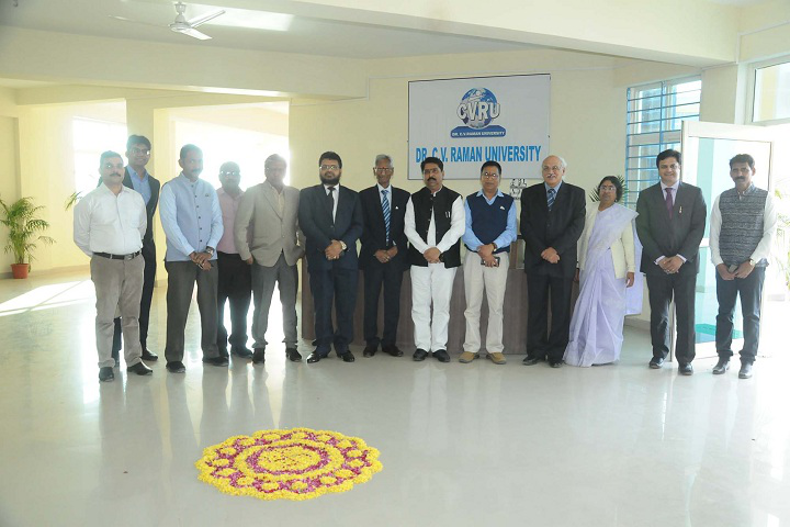 Staff Group photo Dr C V Raman University in Bilaspur