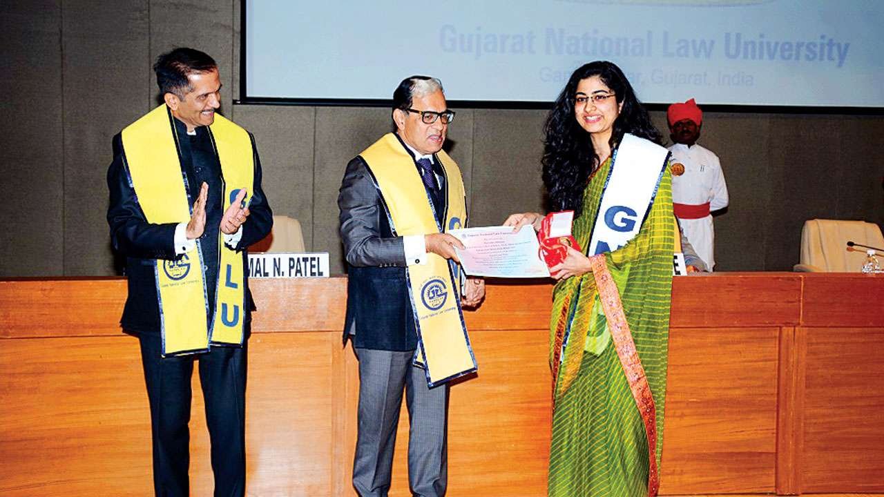 Certificate Distribution Gujarat National Law University in Gandhinagar