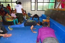 Yoga Class at Krantiguru Shyamji Krishna Verma Kachchh University in Ahmedabad