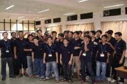 Students at Dr. Homi Bhabha State University in Ahmednagar